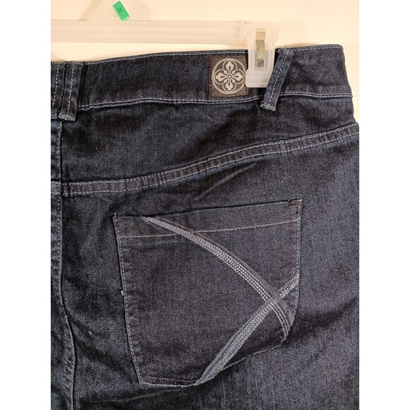 NWT Lane Bryant Dark Wash Slim Straight Average Womens Jeans Plus Size 24 - Picture 6 of 9